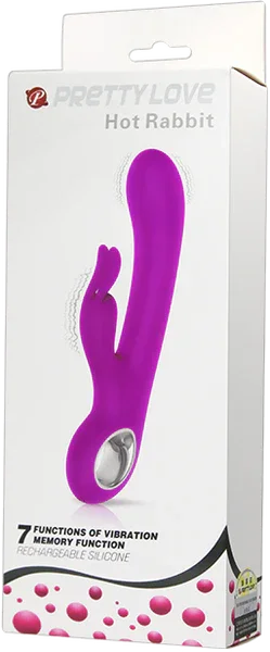 Rechargeable Hot Rabbit (Purple) - Take A Peek