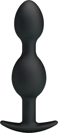 Silicone Anal Balls 4.92" (Black) - Take A Peek