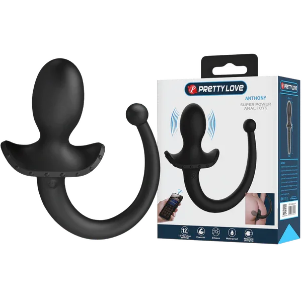 App Control Tail Plug - Anthony (Black)-BI-040195HP
