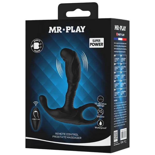 Remote Control Prostate Massager (Black)-BI-040198W