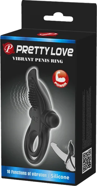 Vibrant Penis Ring (Black) - Take A Peek