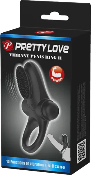 Vibrant Penis Ring II (Black) - Take A Peek