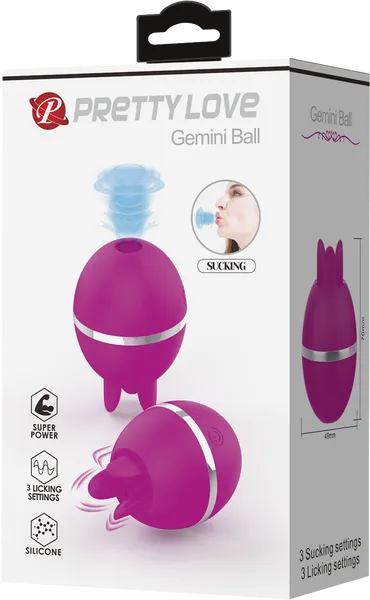 Rechargeable Gemini Ball (Purple) - Take A Peek