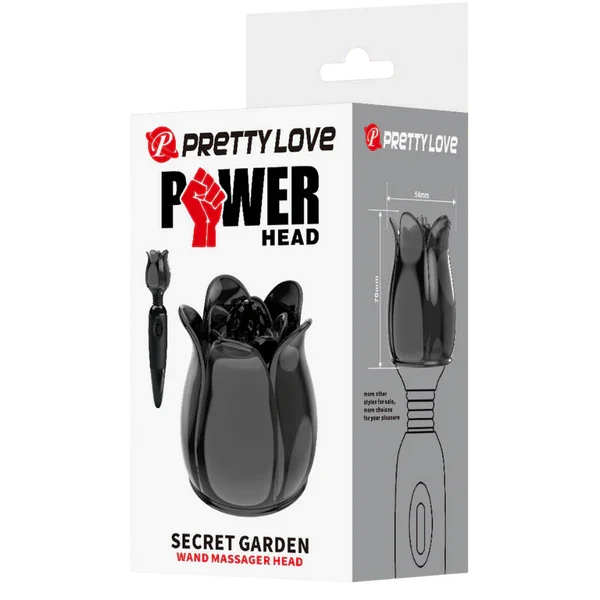 Secret Garden - Wand Attachment (Black)-BI-300005