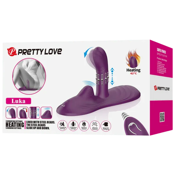Luka - Rechargeable Remote Control Love Pad (Purple)-BI-300057W