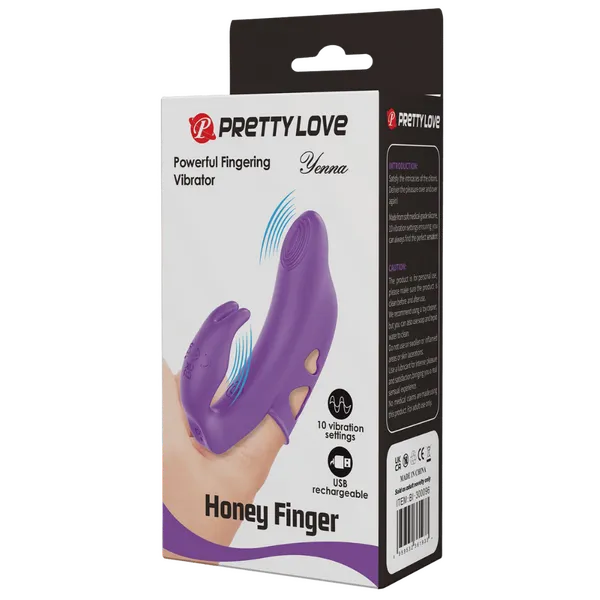 Honey Finger - Rechargeable Yenna (Purple) - Take A Peek