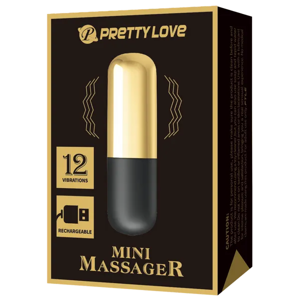 Rechargeable Mini Massager (Gold) - Take A Peek