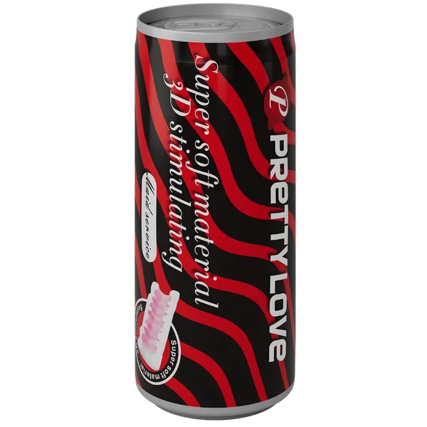 Super Soft Can Masturbator (Black/Red) - Take A Peek
