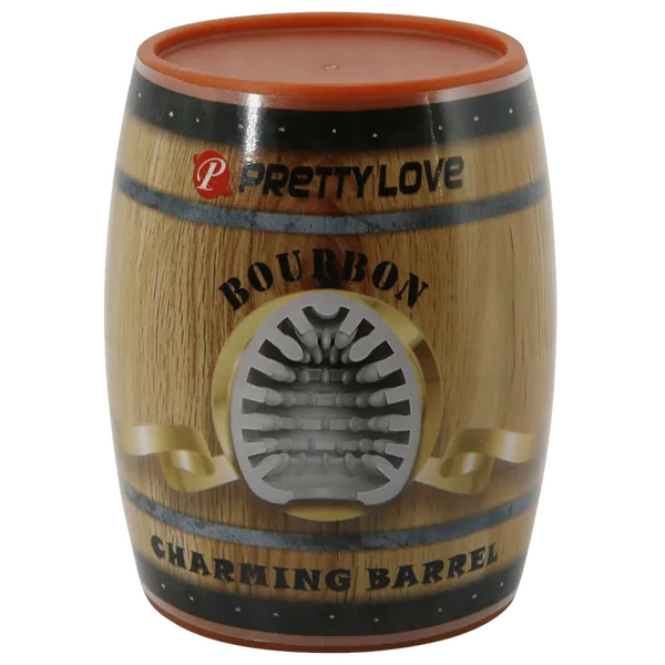 Charming Barrel Masturbator - Bourbon (White)-BM-00900T91-2