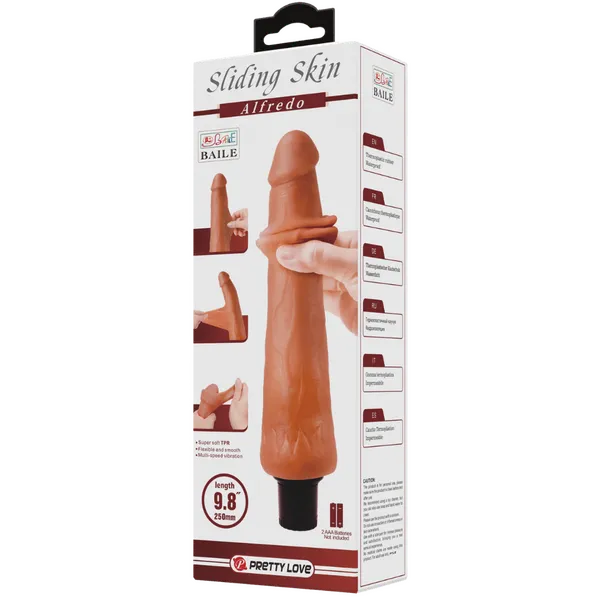 Alfredo Vibrating 9.8" (Tan) - Take A Peek