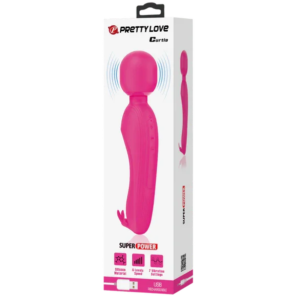 Rechargeable Curtis Wand (Pink) - Take A Peek