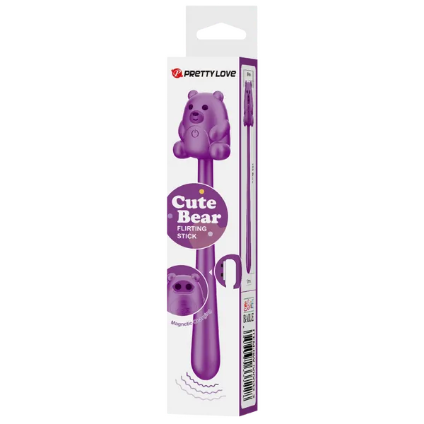 Cute Bear Flirting Stick (Purple) - Take A Peek