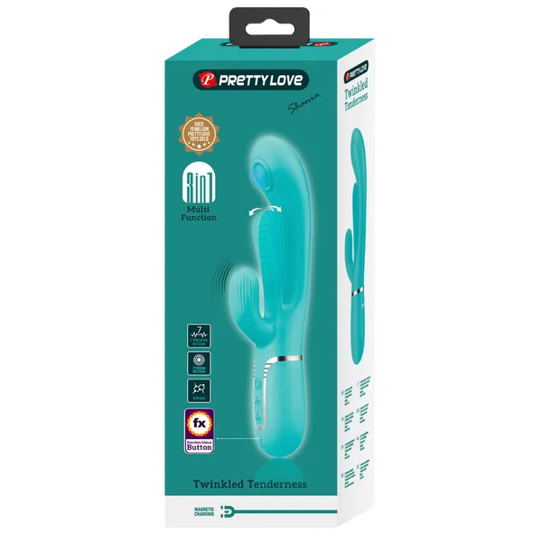 Shania - 4in1 Multi-function Vibrator (Seafoam) - Take A Peek
