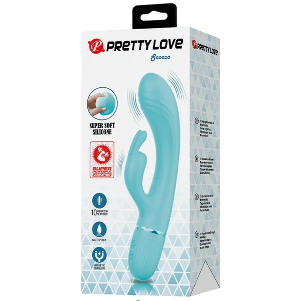 Super Soft Silicone Dual Motor Scocco (Blue)-BW-500060-1