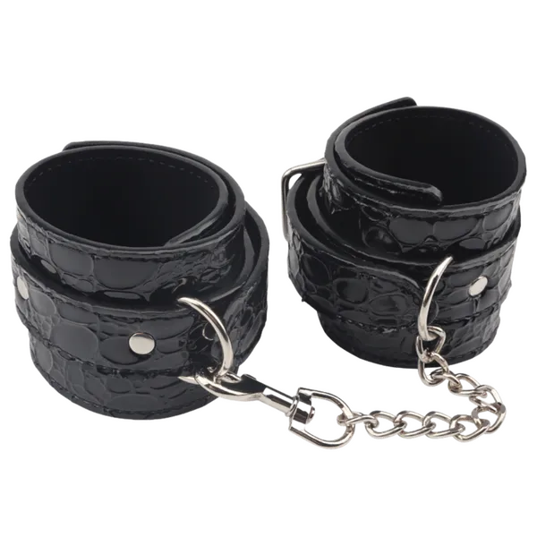 Be Good Ankle Cuffs (Black) - Take A Peek