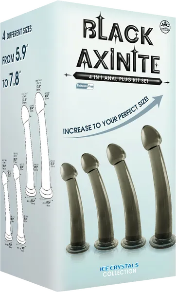 4 In 1 Anal Plug Kit Set (Smoke) - Take A Peek