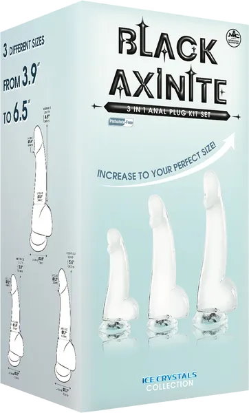 3 In 1 Anal Plug Kit Set (Clear) - Take A Peek