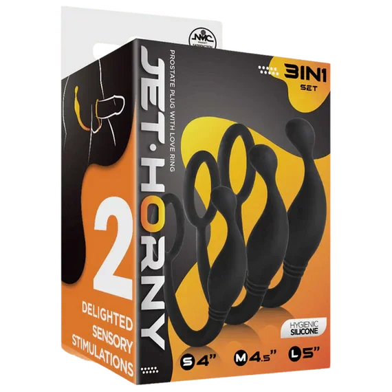 JET HORNY SILICONE PROSTATE PLUG SET - Take A Peek