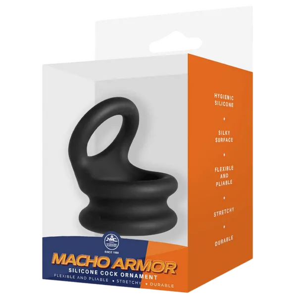 Silicone Cock Ornament - Medium (Black) - Take A Peek