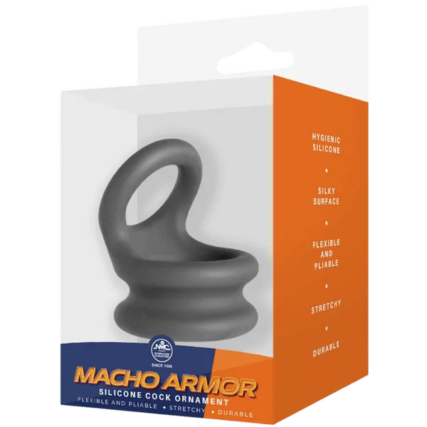 Silicone Cock Ornament - Medium (Grey) - Take A Peek