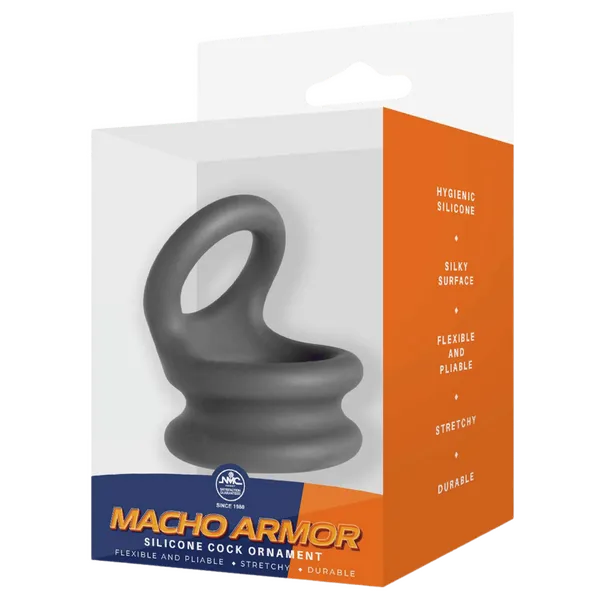 Silicone Cock Ornament - Large (Grey)-FNR007A000-020