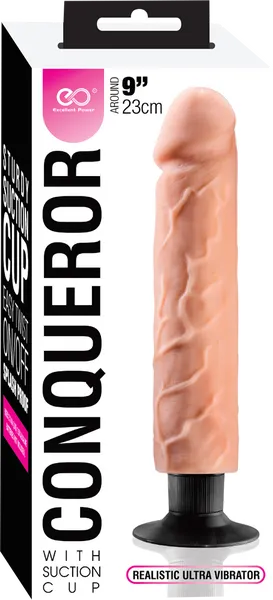 Conqueror 9" Dildo (Flesh)-FPBG049B00-001