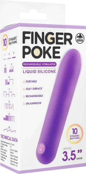 3.5" Rechargeable Stimulator (Purple) - Take A Peek