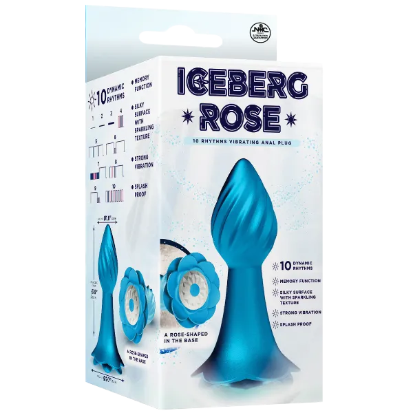 10 Rhythms Vibrating Anal Plug (Blue) - Take A Peek