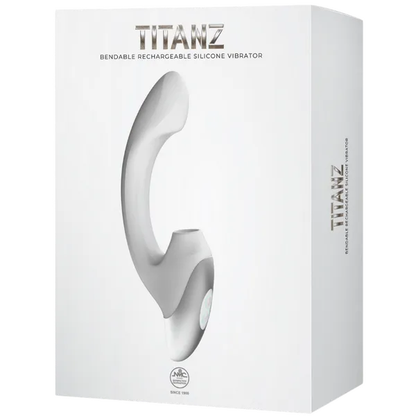Thumping Rechargeable Silicone Vibrator (White) - Take A Peek