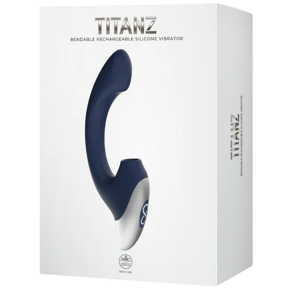 Thumping Rechargeable Silicone Vibrator (Blue) - Take A Peek