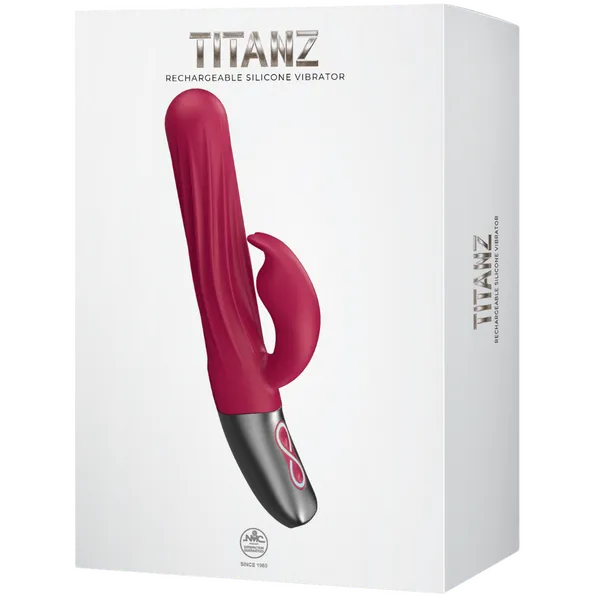 Thrusting Rabbit Rechargeable Silicone Vibrator (Pink) - Take A Peek