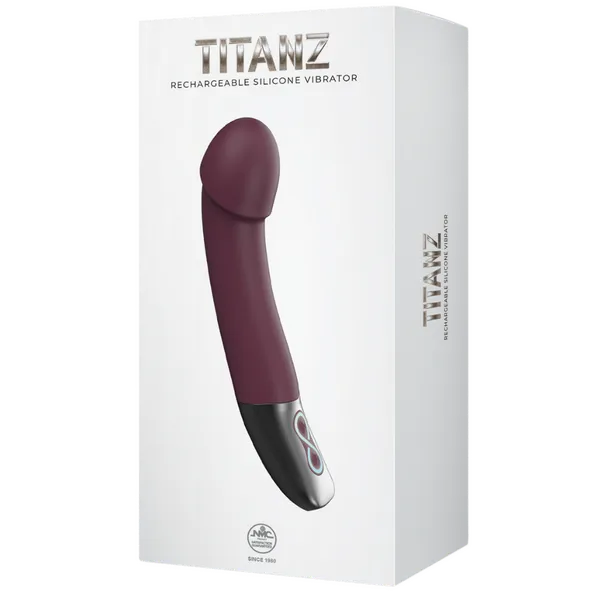 Rechargeable Silicone Vibrator (Rubine Red)-FPBR016A00-028