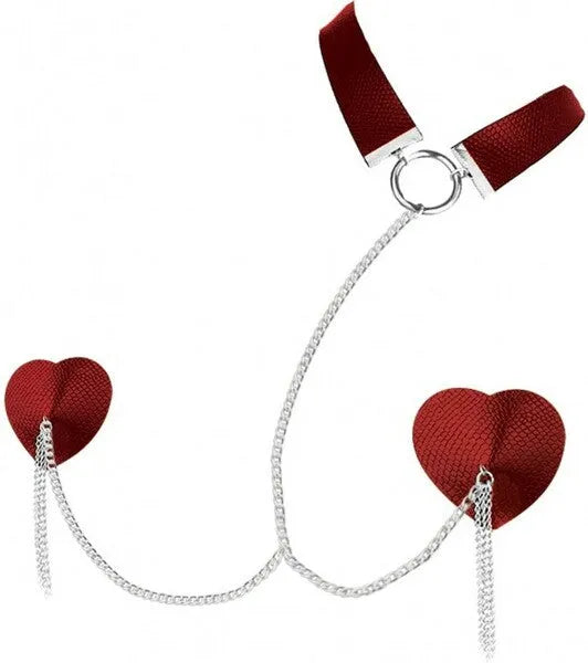Dominatrix Nipplicious Pasties (Red) - Take A Peek