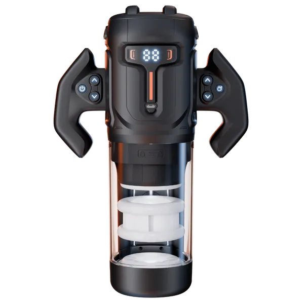 Turbo - Thrusting & Rotating Male Masturbator (Black) - Take A Peek
