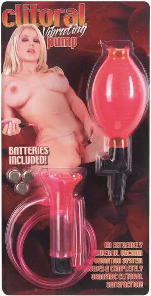 Vibrating Clitoral Pump (Pink) - Take A Peek