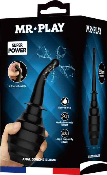 Anal Douche BLKM6 (Black)-QX-005-MR