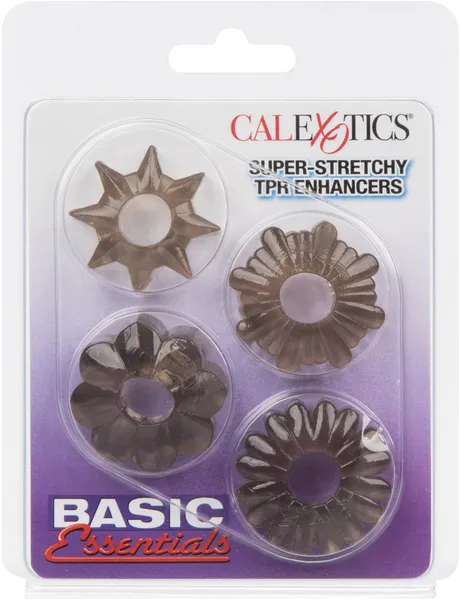 Basic Essentials Super-stretchy TPR Enhancers (Smoke) - Take A Peek