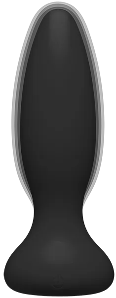 Vibe - Experienced - Rechargeable Silicone Anal Plug With Remote (Black) - Take A Peek