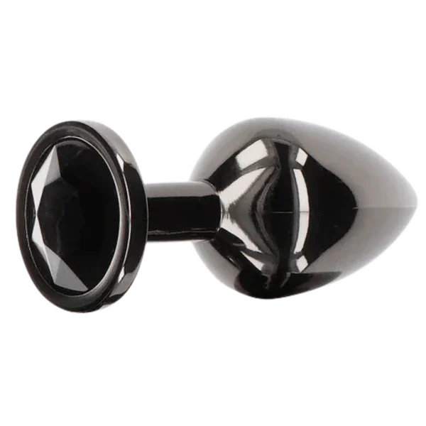 Butt Plug With Diamond Jewel S (Black) - Take A Peek