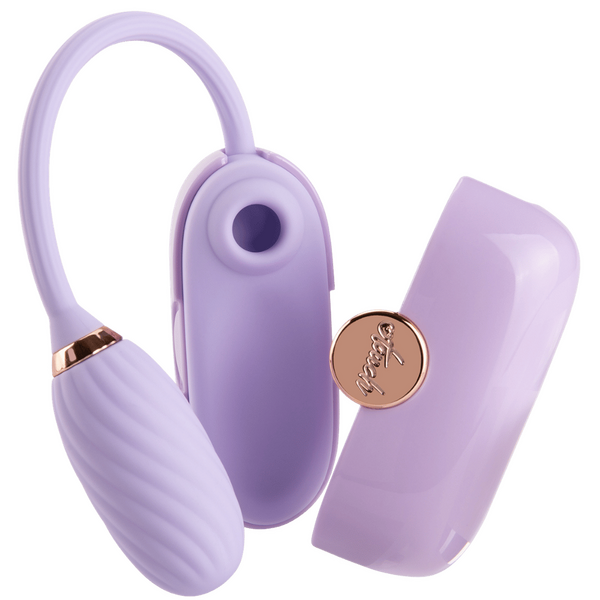 LOUIS - Suction & Vibrating Massager (Purple)-4897127060460