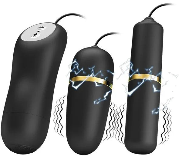 Double Vibro Bullets (Black) - Take A Peek