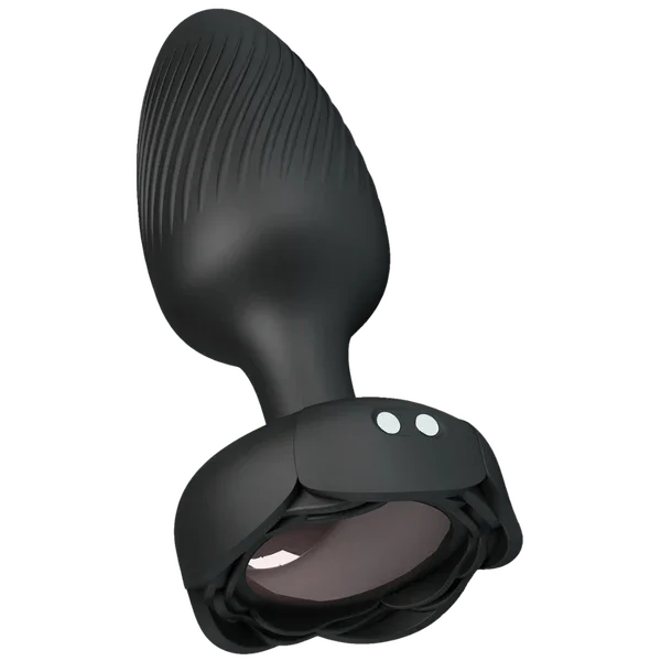 Varian - Light-Up Rechargeable Butt Plug (Black)-BI-040182
