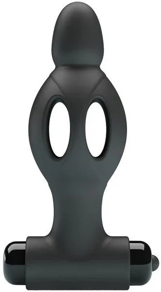 Silicone Vibrating Anal Plug (Black) - Take A Peek