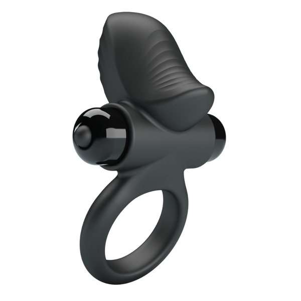 Adrien - Vibrating Cockring (Black)-BI-210315Z