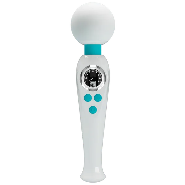 Rechargeable Wand - Skyler (White/Blue) - Take A Peek