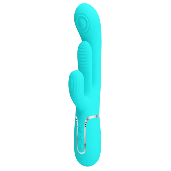 Shania - 4in1 Multi-function Vibrator (Seafoam) - Take A Peek