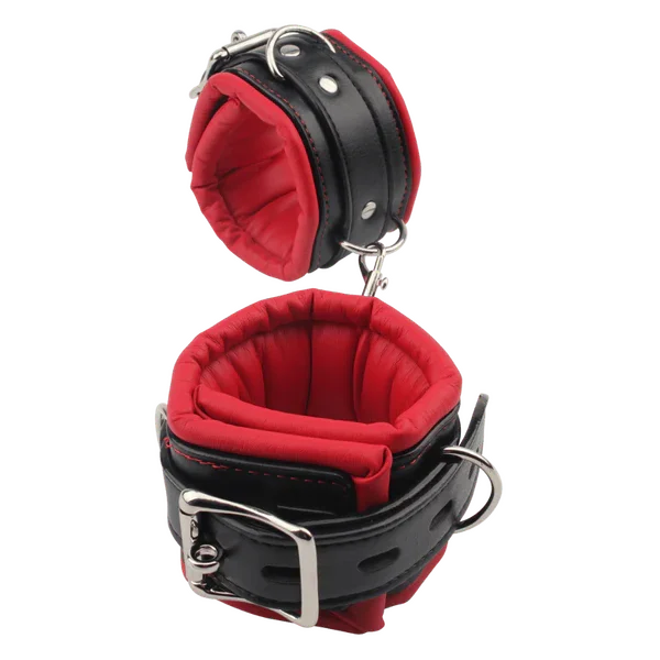 Super Soft Hand Cuffs (Red/Black)-CN-632106792