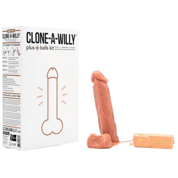 Clone-A-Willy Plus With Balls (Medium Tone)-EL-MD-MD