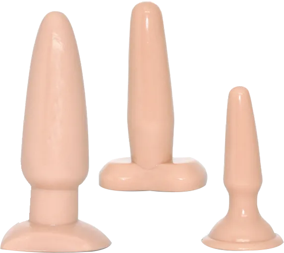 Vanilla Dip Butt Plugs (Flesh) - Take A Peek
