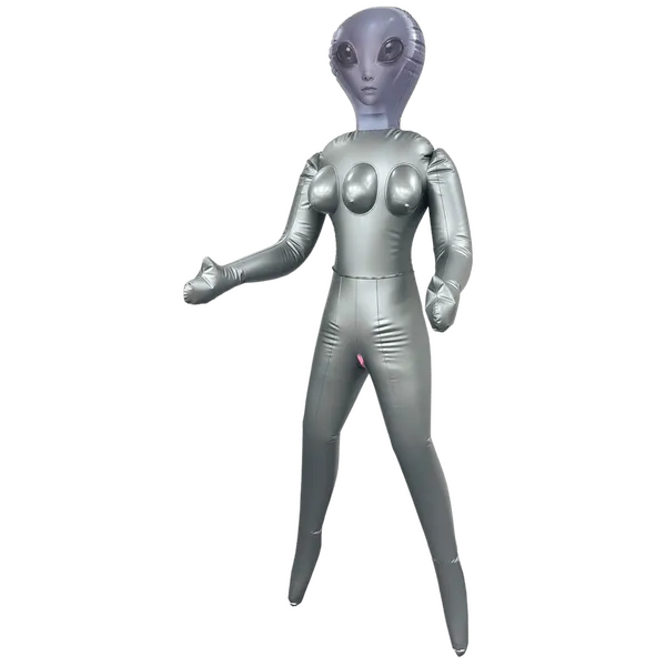 Inflatable 3-Breasted Alien Love Doll - (Ozara Standing) - Take A Peek